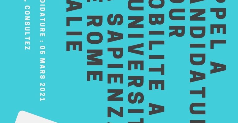 APPEL-A-CANDIDATURE-POUR-MOBILITE-A-LUNIVERSITE-LA-SAPIENZA-DE-ROME-ITALIE-3