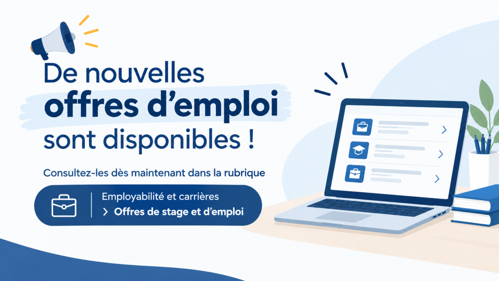 Nouvelles offres d’emploi disponibles